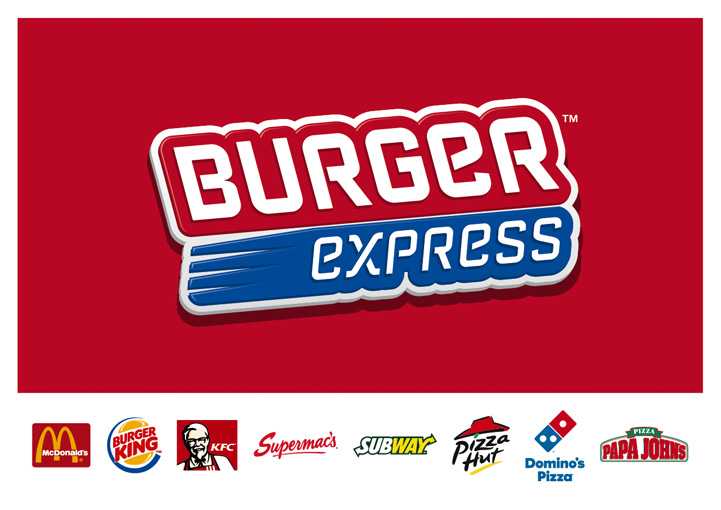 Burger Express brand design comparison
