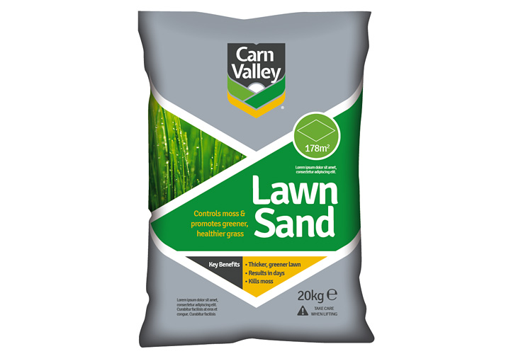 Carn Valley packaging design lawn sand