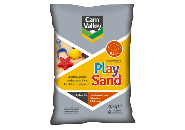 Carn Valley packaging design play sand