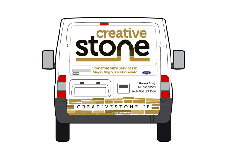Creative Stone van design back