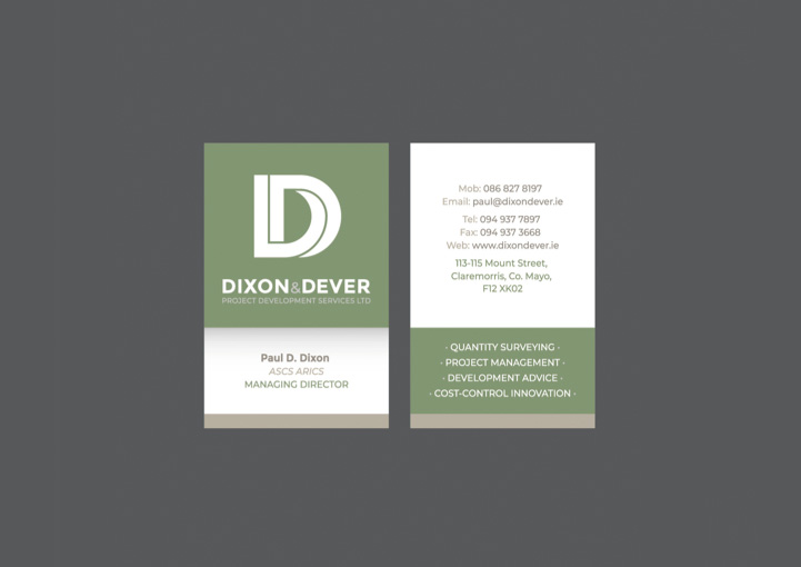 Dixon & Dever business card design
