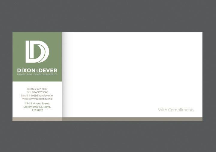 Dixon & Dever stationery design