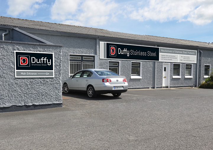 Duffy Stainless Steel Sign Design Castlebar