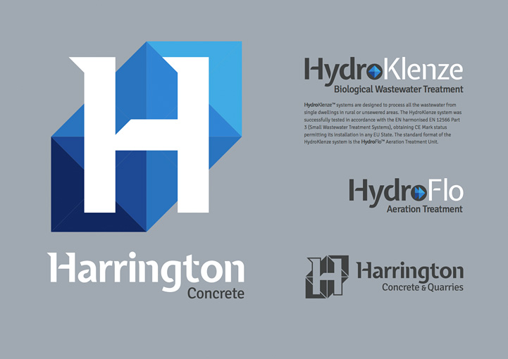 Harrington Concrete Logo Design Kilkelly