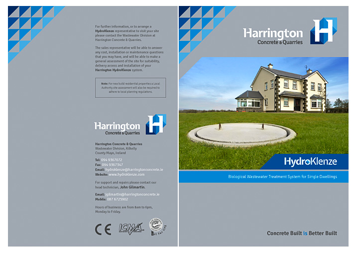 Harrington Concrete Brochure Design Kilkelly