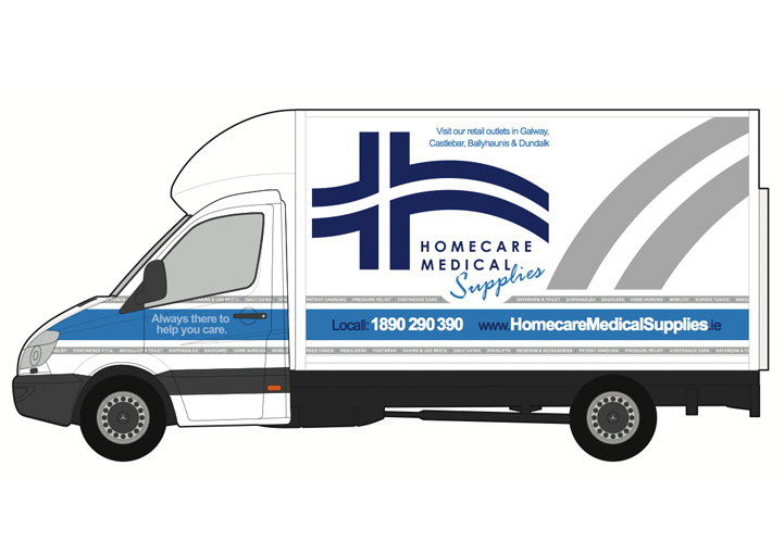 Homecare Medial Supplies vehicle graphics design 10