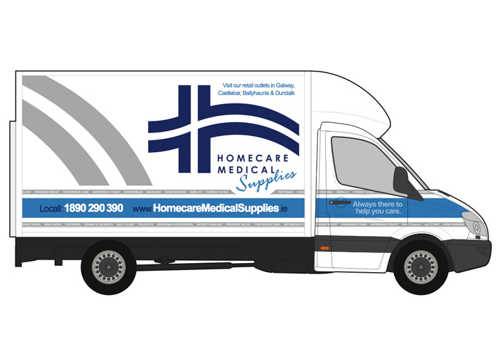 Homecare Medial Supplies fleet graphics design 11