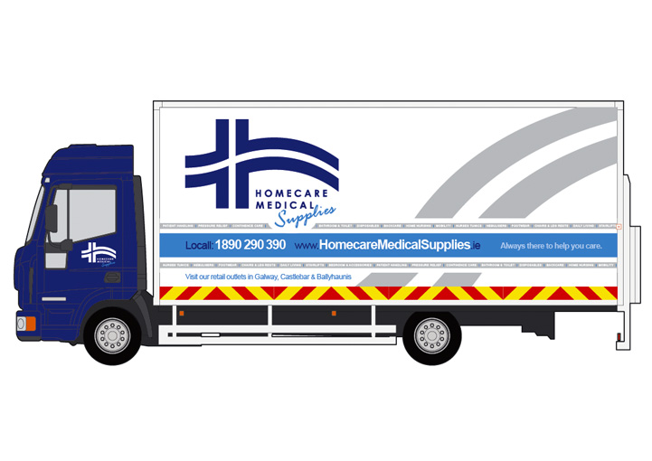 Homecare Medial Supplies vehicle graphics design 14