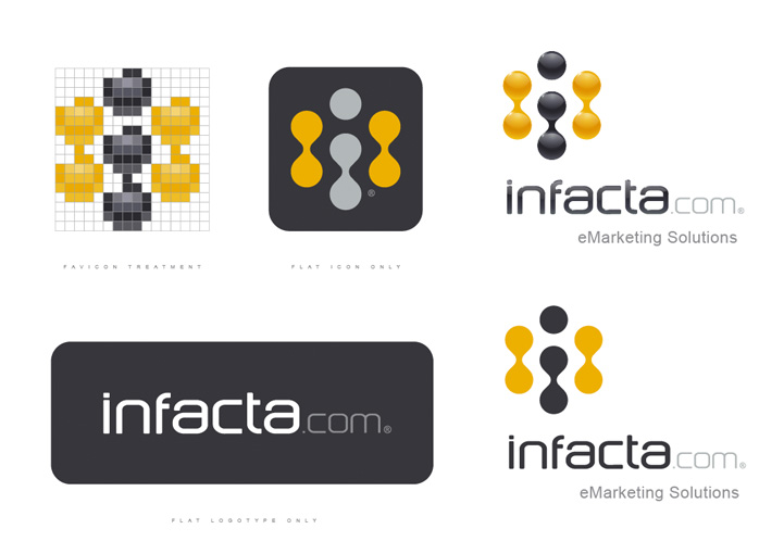 Infacta brand design variations