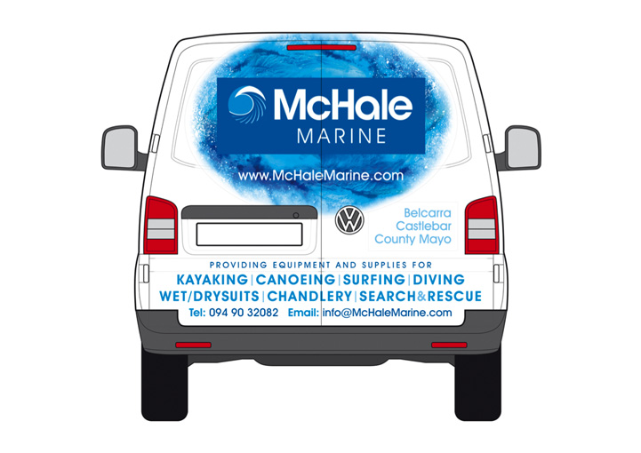 McHale Marine van wrap design
