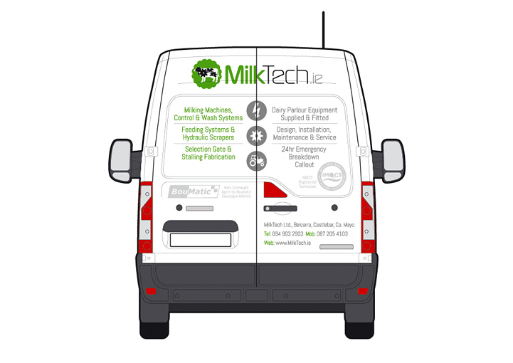 MilkTech van wrap design