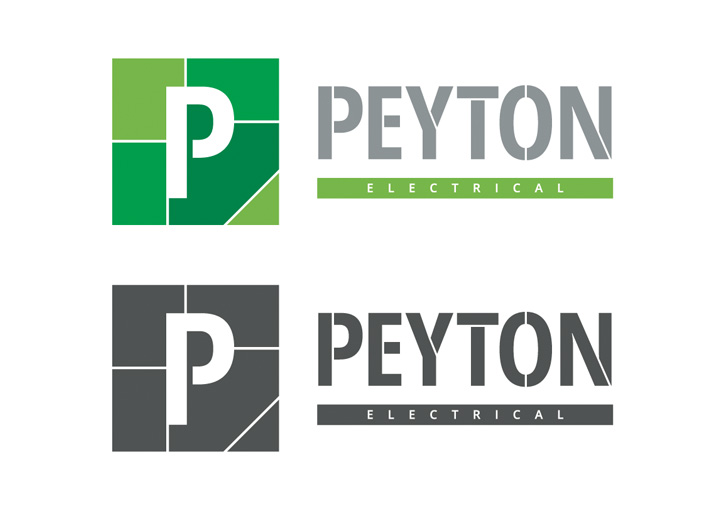 Peyton Electrical logo design 2