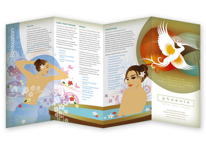 Phoenix Total Well-Being dl brochure design