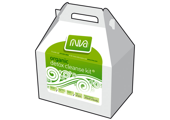 Rivva cleanse box packaging design