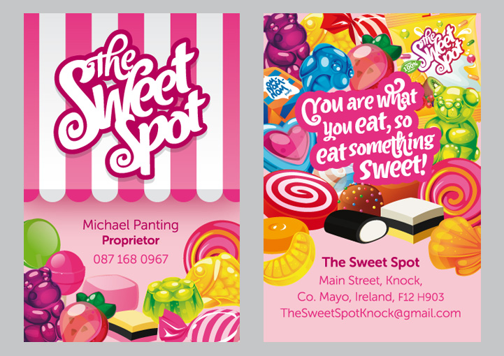 The Sweet Spot business card design