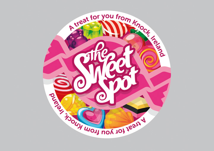 The Sweet Spot jar label design