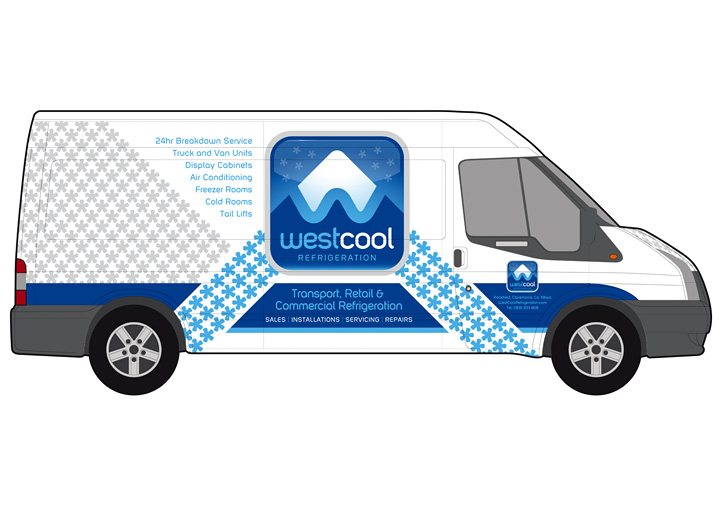 Westcool Refrigeration fleet graphics design