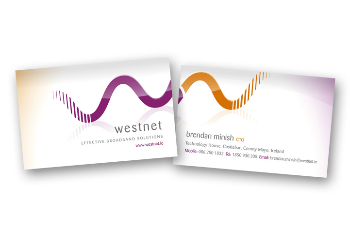 WestNet Broadband business card design
