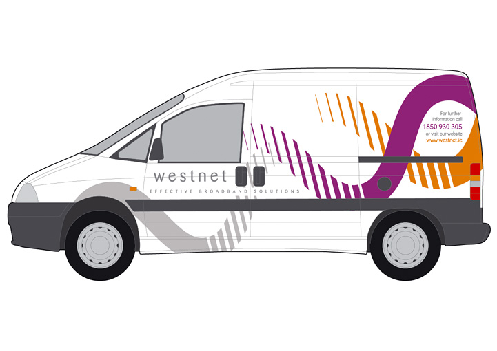 WestNet Broadband Fleet Graphics Design Castlebar