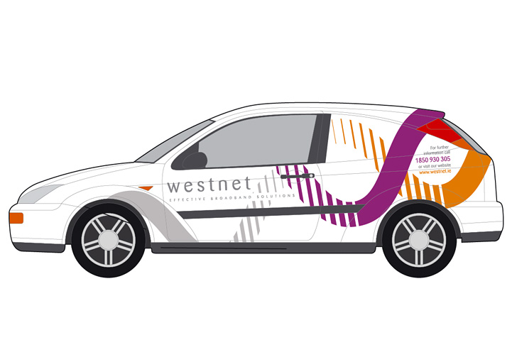 WestNet Broadband Van Wrap Design Castlebar